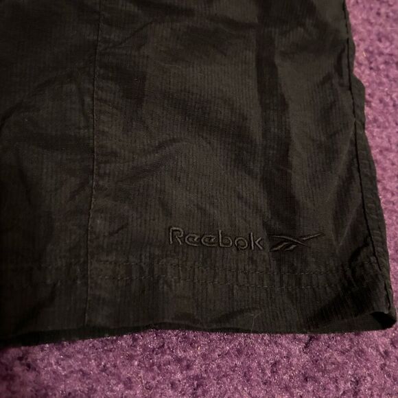 Vintage Reebok Men’s Athletic Shorts Black Drawstring Size Medium EUC - Picture 3 of 7
